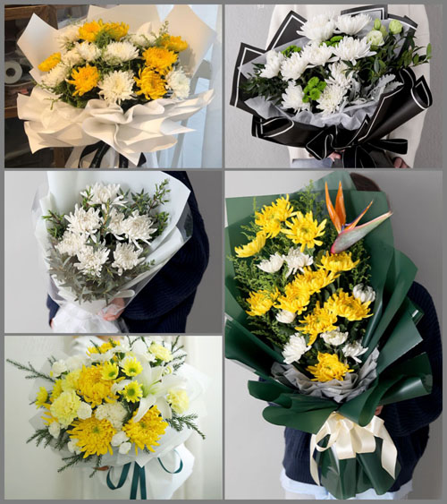山东青岛即墨市移风店镇中张院村白事花束代送